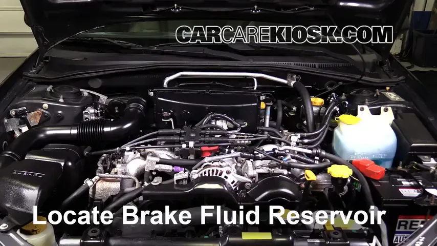 2002 Subaru Outback 2.5L 4 Cyl. Brake Fluid Add Fluid